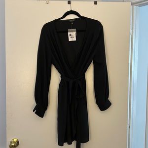 Black wrap dress from topshop